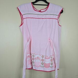 Vintage 60s 70s kitchen apron cookies & tea